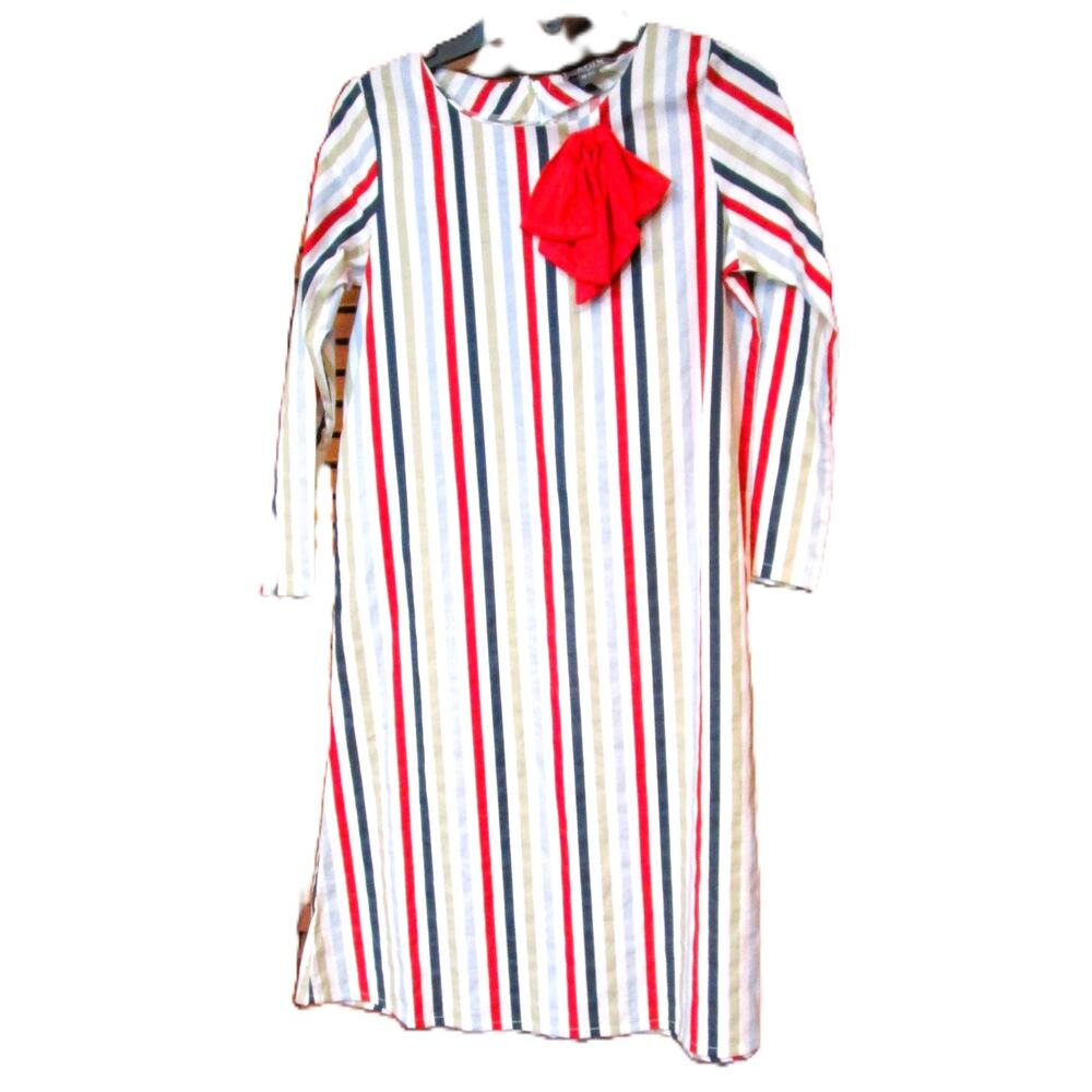 All Things Uber Nice Child's Halloween Clown Costume Striped Size 10-11 Years
